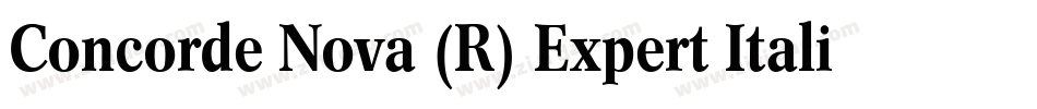 Concorde Nova (R) Expert Italic OsF字体转换